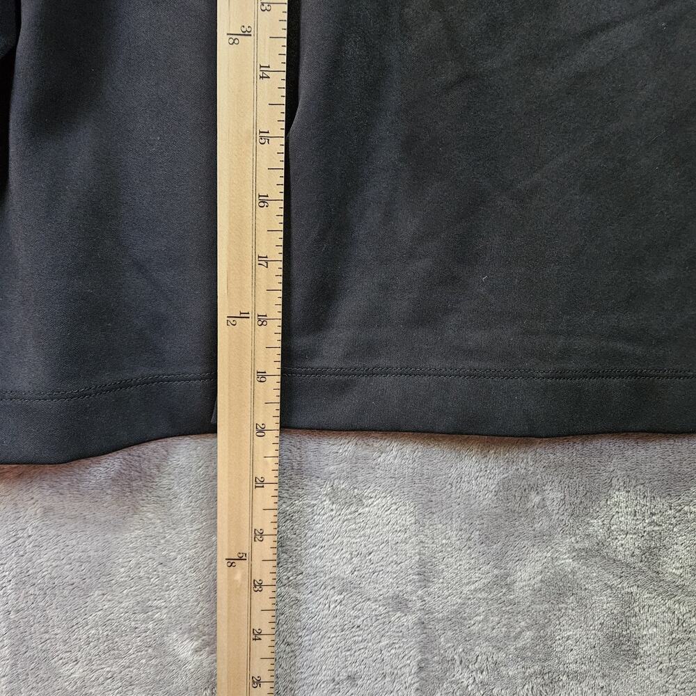 Athleta Cropped Mock Neck Sweatshirt M Navy Black Colorblock Quiet Luxury Clean - Picture 11 of 12